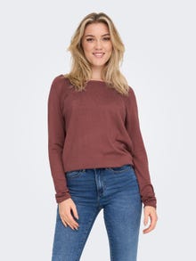 ONLY Round Neck Pullover -Rose Brown - 15109964