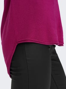 ONLY Lang Strickpullover -Festival Fuchsia - 15109964