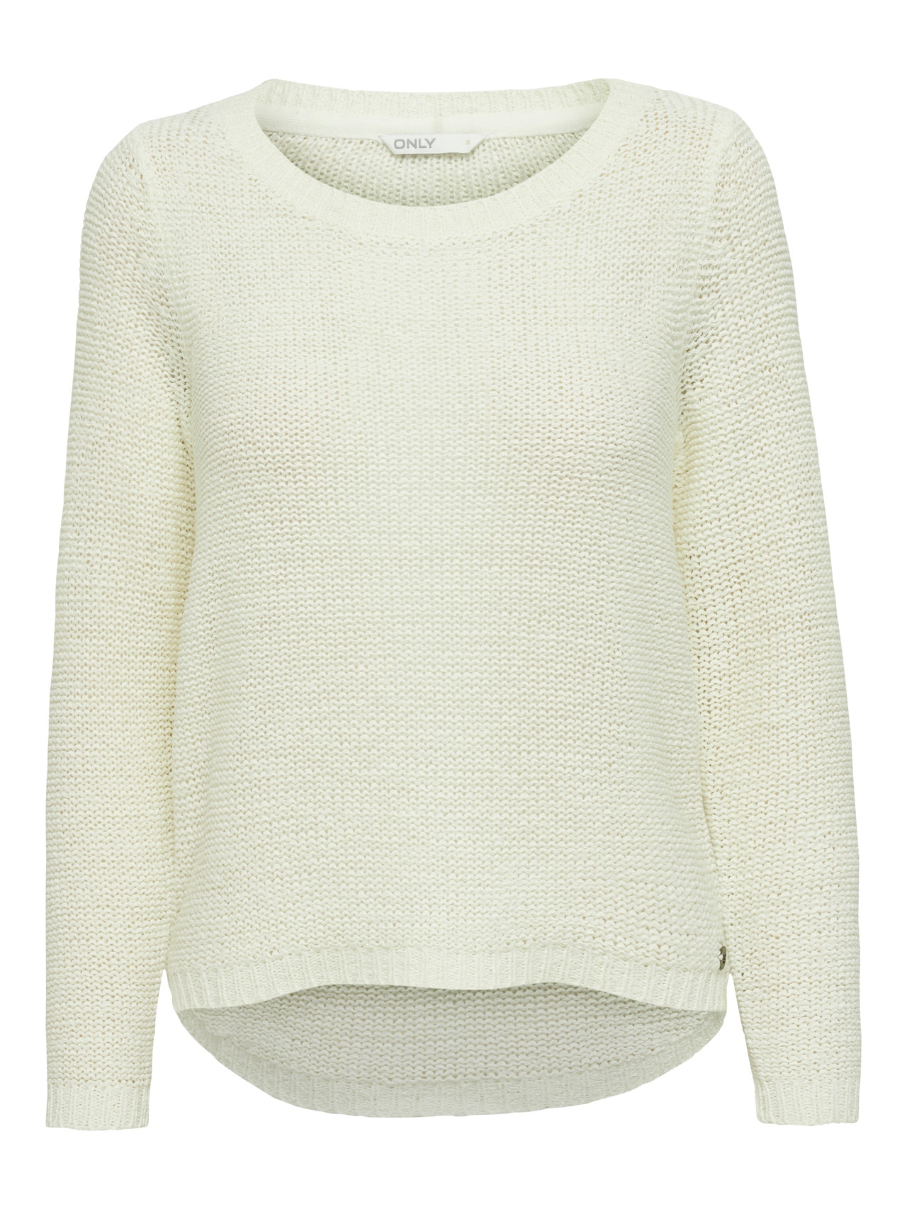 ONLY Regular Fit Round Neck Pullover -Cloud Dancer - 15113356