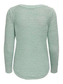 ONLY Enfärgad Stickad tröja -Harbor Gray - 15113356