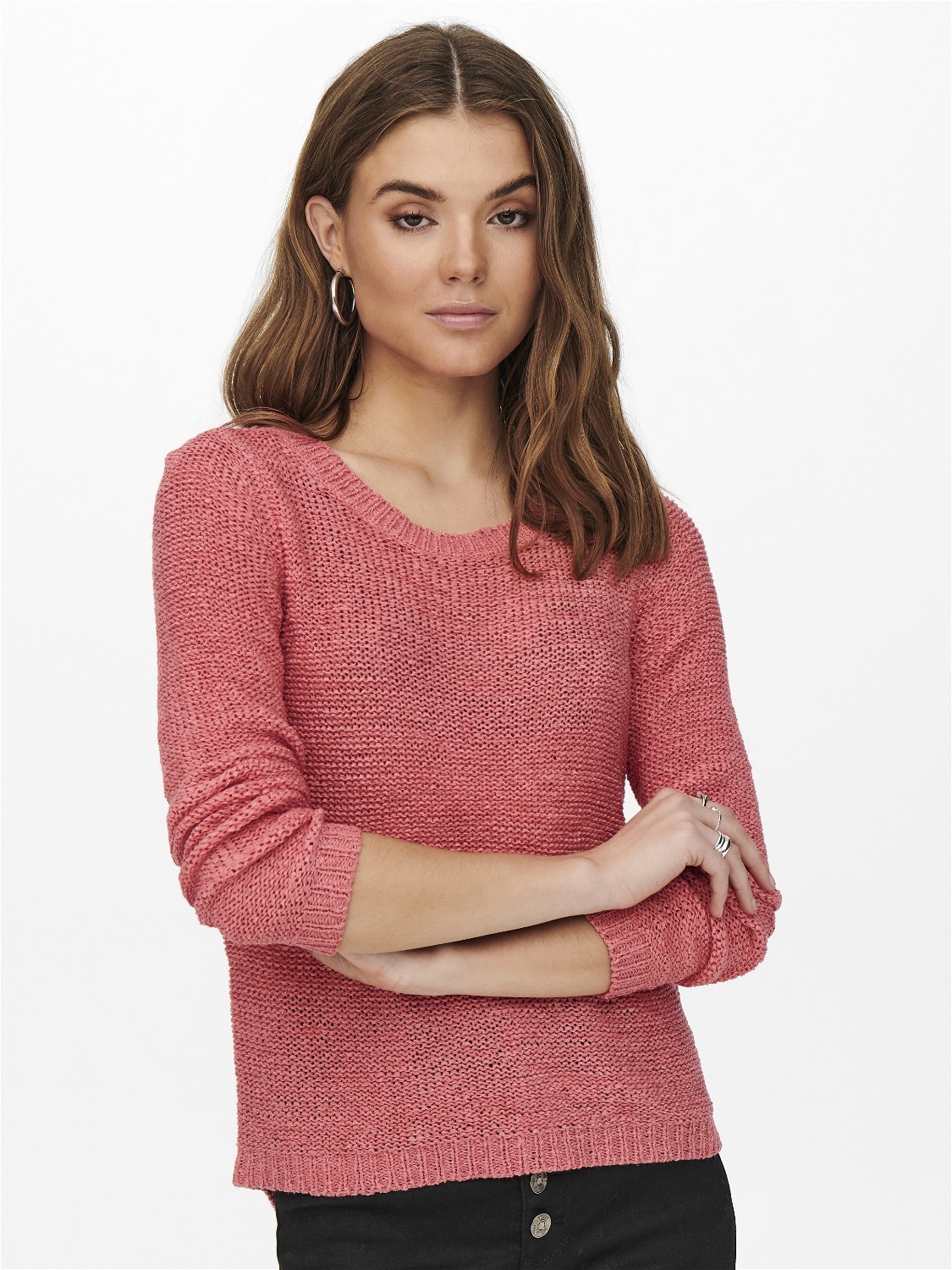 ONLY Pull-overs Col rond -Tea Rose - 15113356