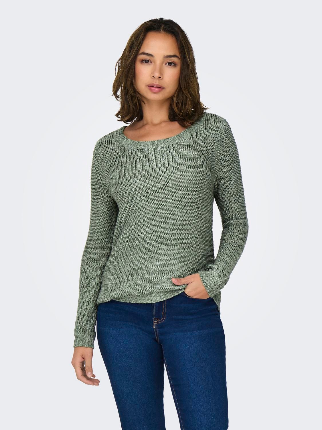 ONLY Einfarbiger Strickpullover -Sea Spray - 15113356