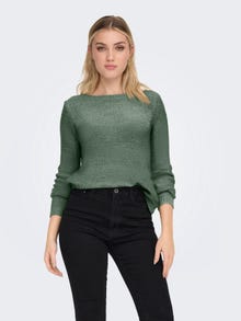 ONLY Texture Knitted Pullover -Sea Spray - 15113356