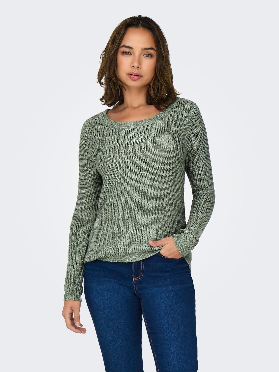 ONLY Texture Knitted Pullover -Sea Spray - 15113356