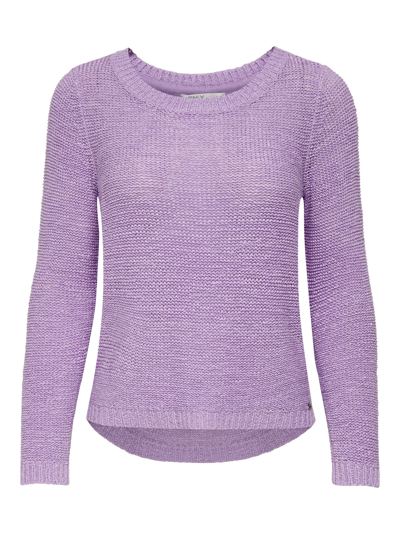 ONLY Enfärgad Stickad tröja -Purple Rose - 15113356