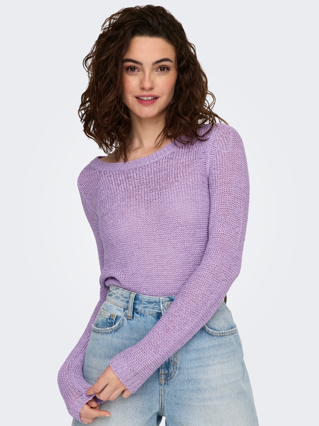 ONLY Texture Knitted Pullover -Purple Rose - 15113356