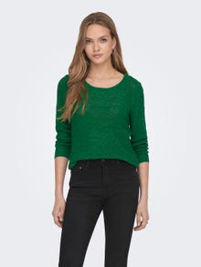 ONLY Enfärgad Stickad tröja -Abundant Green - 15113356