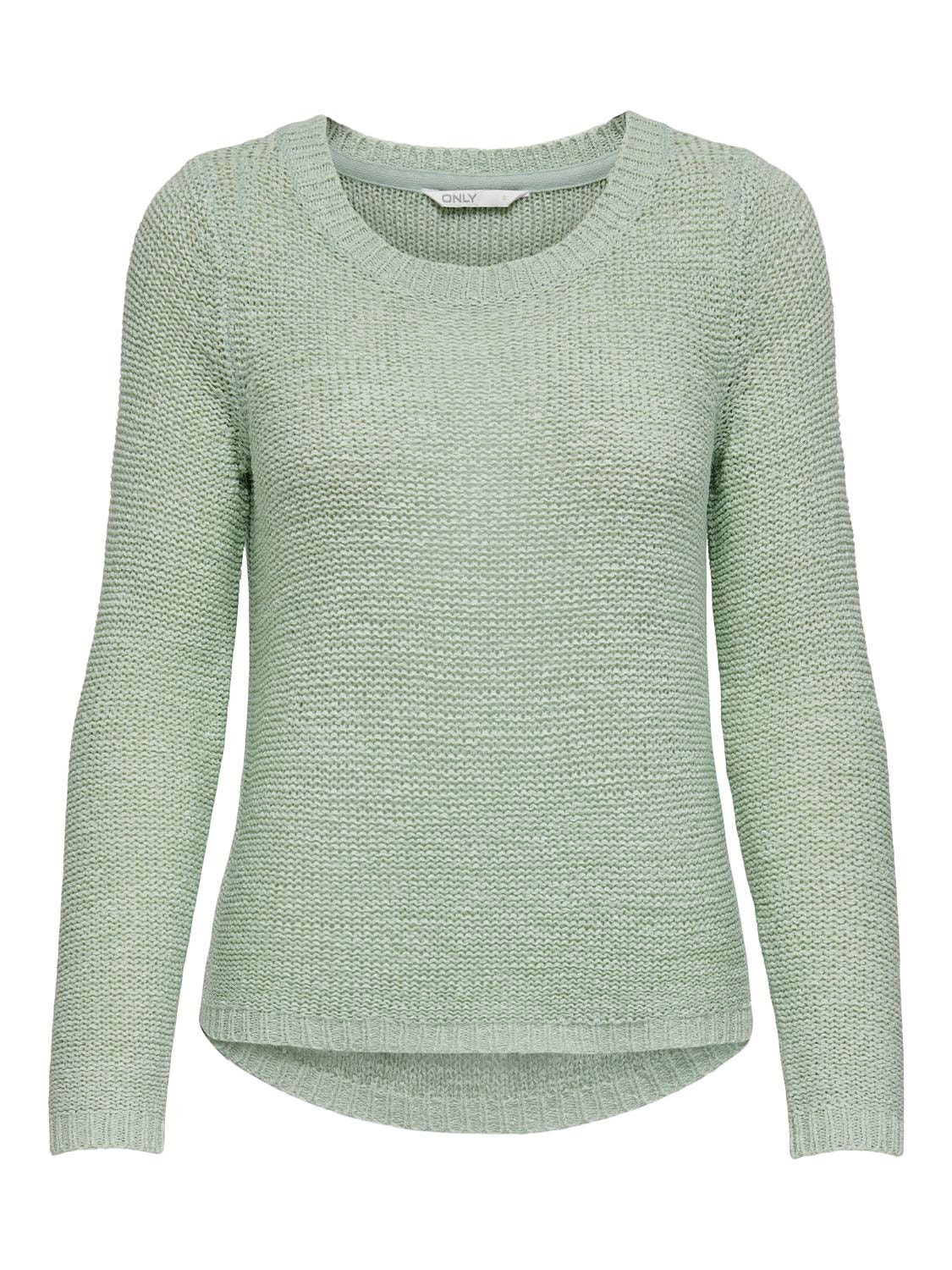 ONLY Solid Strikket pullover -Subtle Green - 15113356