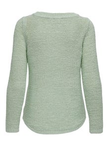 ONLY Enfärgad Stickad tröja -Subtle Green - 15113356