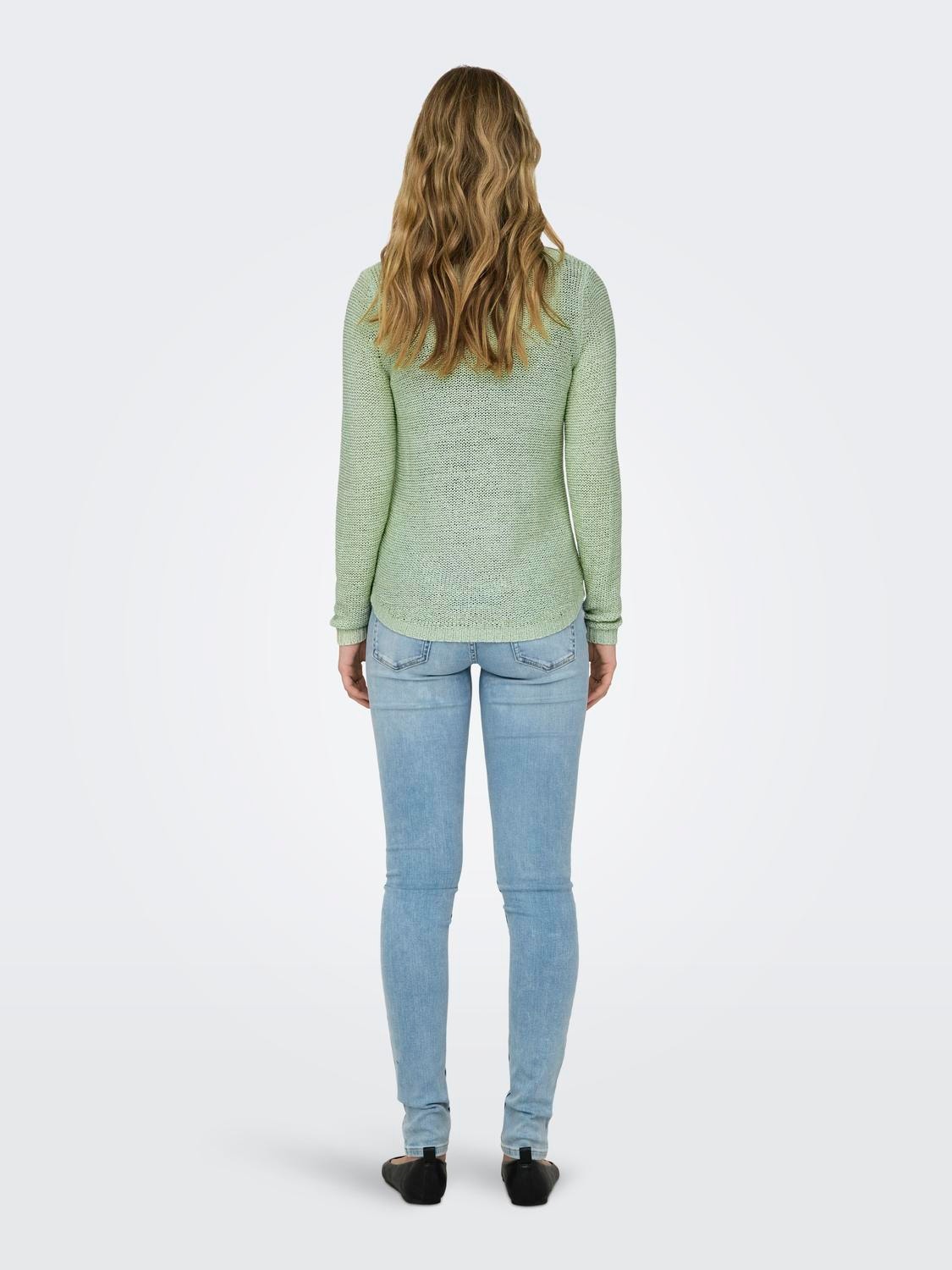 ONLY Round Neck Pullover -Subtle Green - 15113356