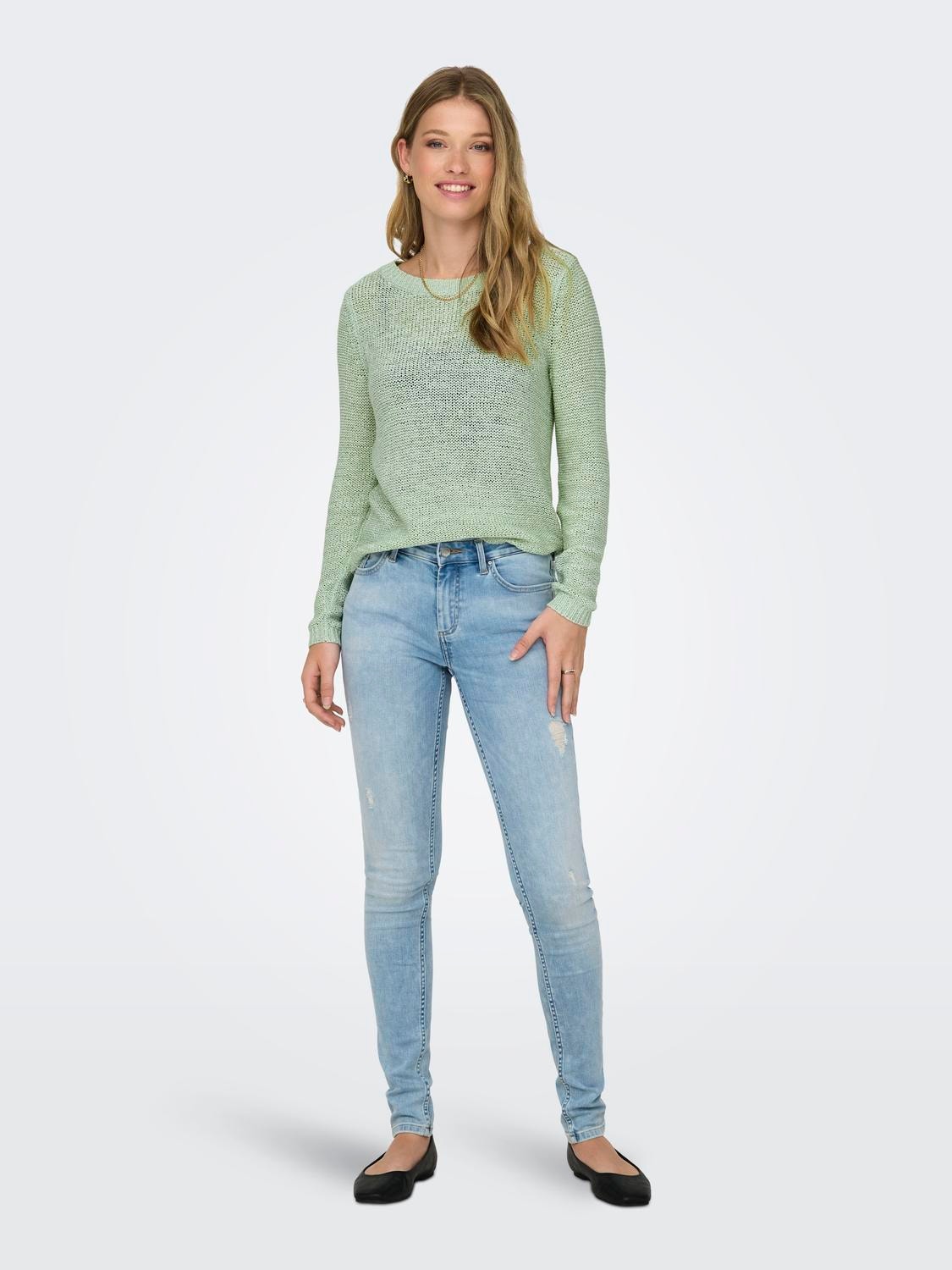 ONLY Pull-overs Col rond -Subtle Green - 15113356