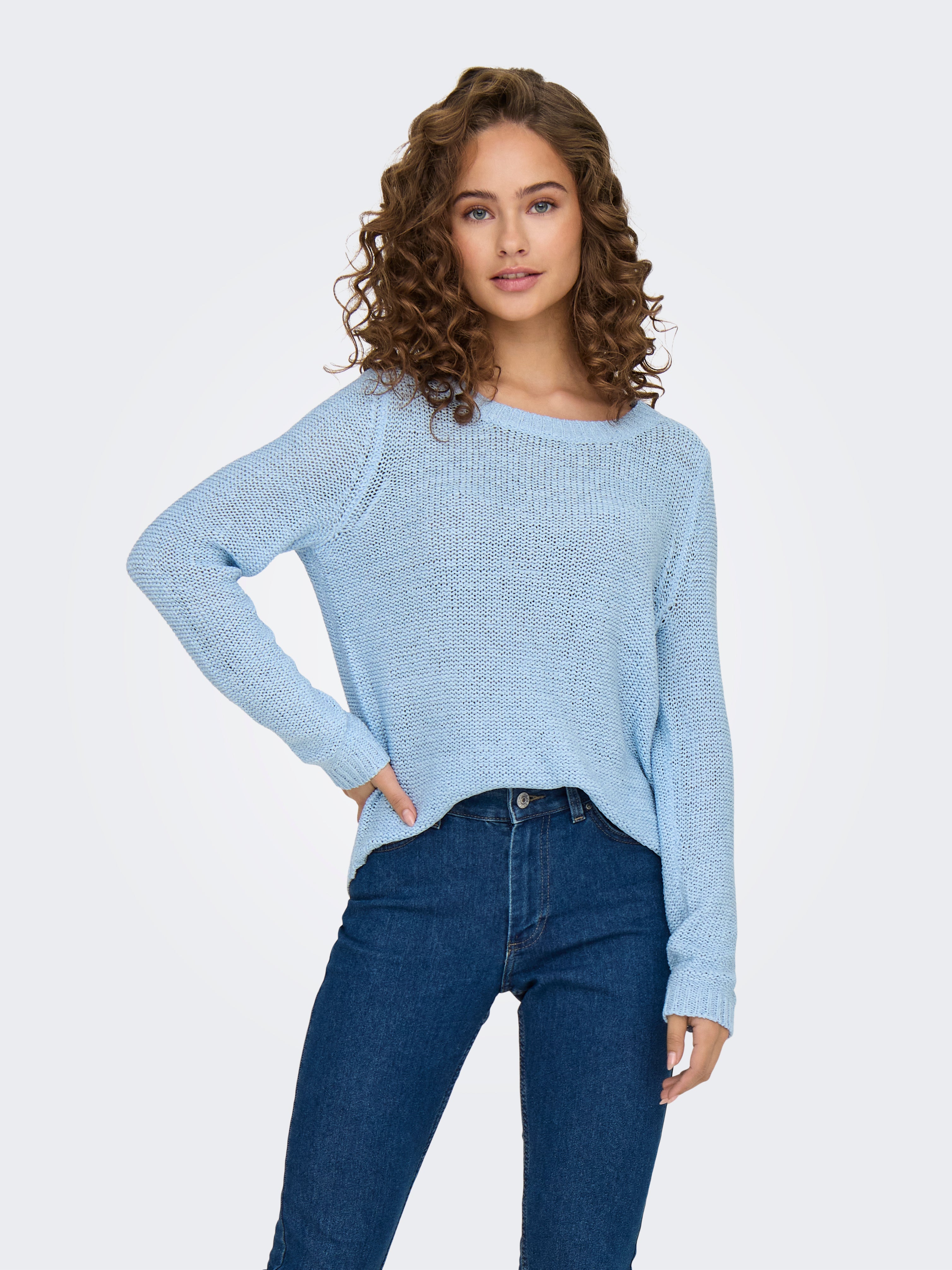 Pull-overs Col rond | Light Turquoise | ONLY®