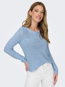 ONLY Texture Knitted Pullover -Clear Sky - 15113356