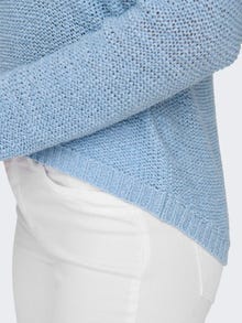 ONLY Solid Strikket pullover -Clear Sky - 15113356