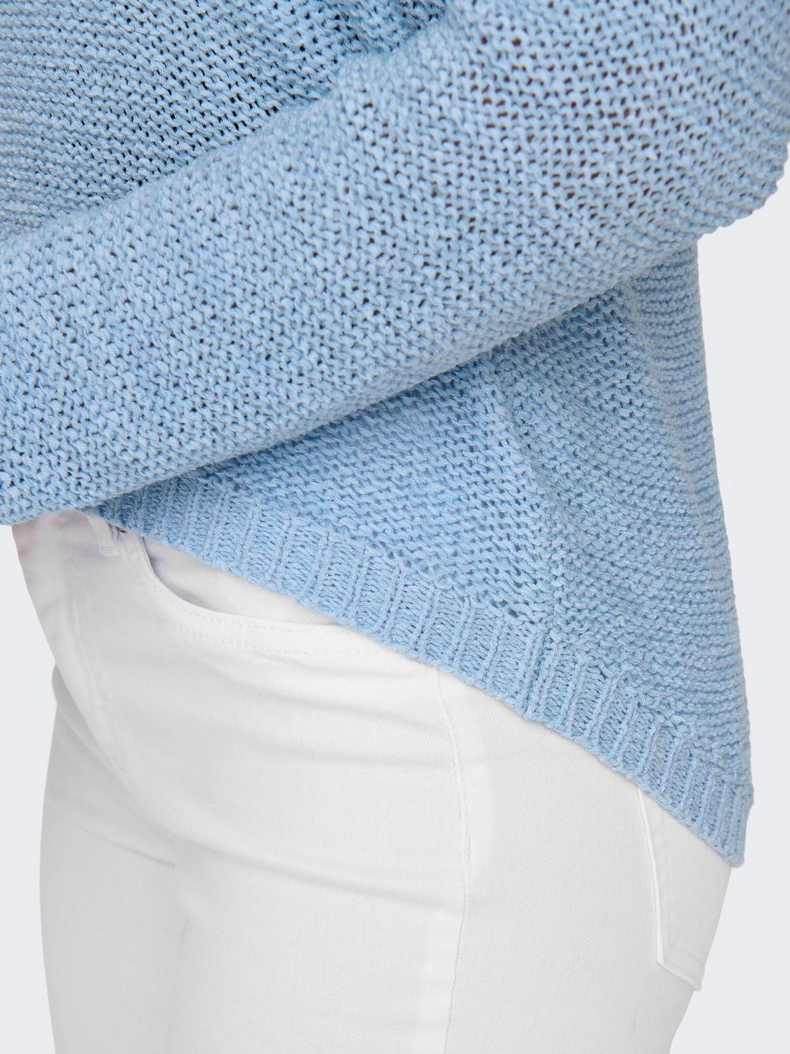 ONLY Texture Knitted Pullover -Clear Sky - 15113356