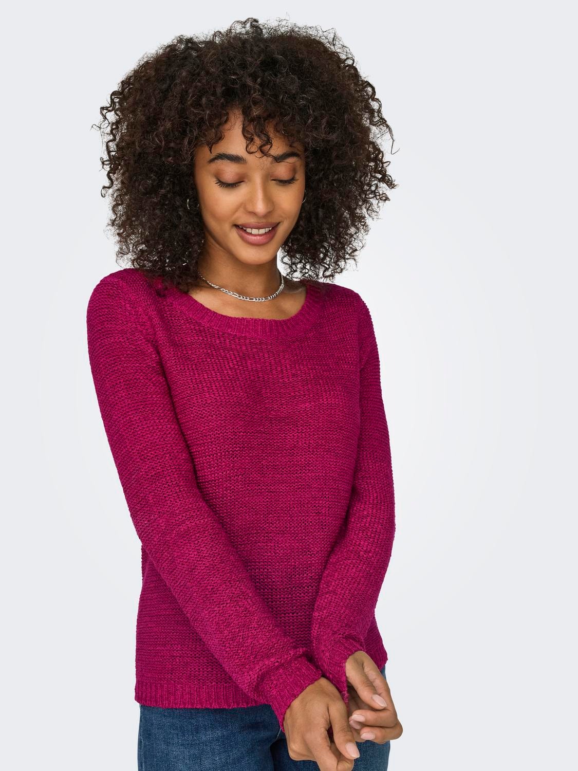 ONLY Texture Knitted Pullover -Granita - 15113356