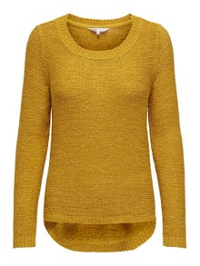 ONLY Enfärgad Stickad tröja -Golden Spice - 15113356