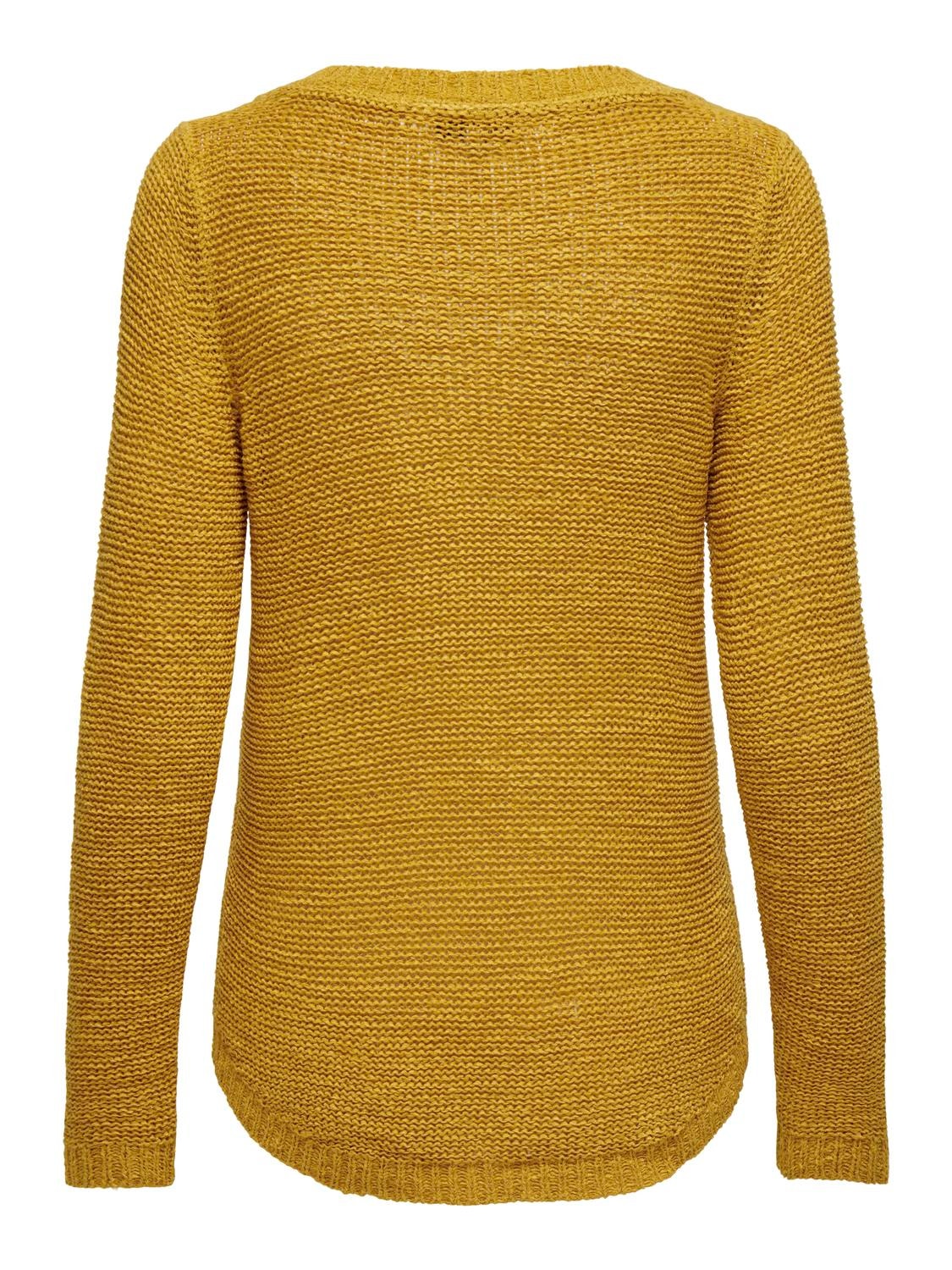 ONLY Einfarbiger Strickpullover -Golden Spice - 15113356