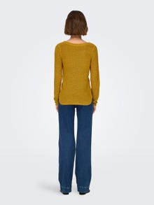 ONLY Texture Knitted Pullover -Golden Spice - 15113356
