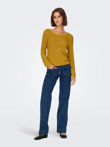 ONLY Solid Strikket pullover -Golden Spice - 15113356