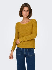 ONLY Einfarbiger Strickpullover -Golden Spice - 15113356