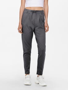 ONLY Einfarbige Hose -Dark Grey Melange - 15115847