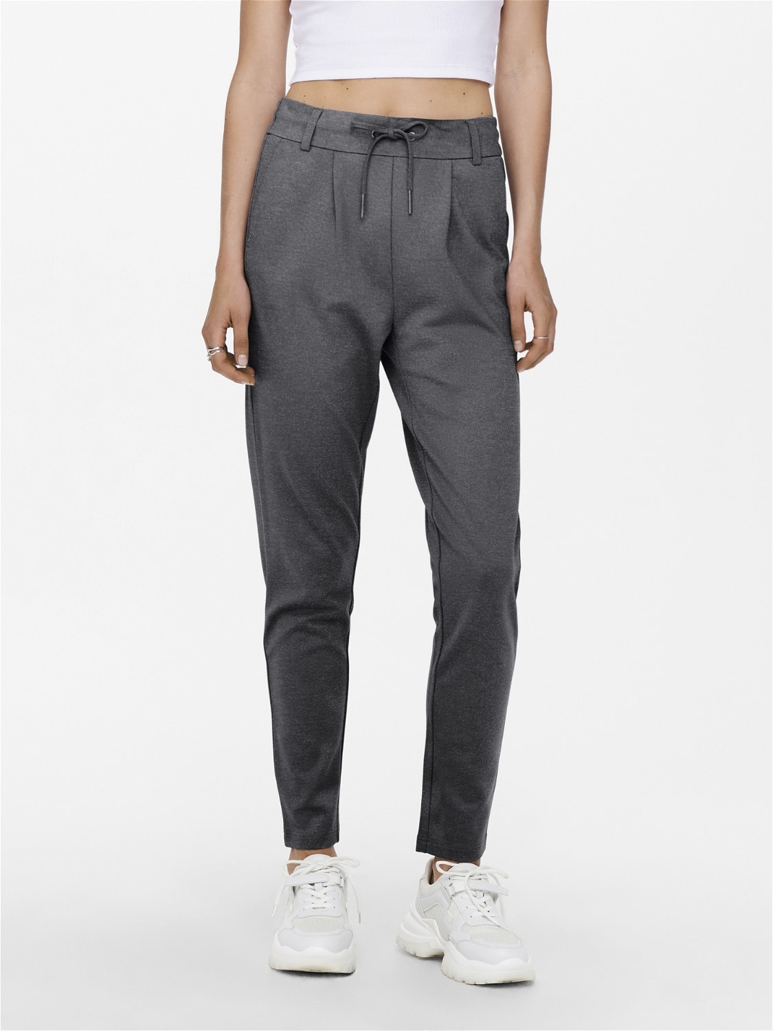 ONLY Pantalons Regular Fit -Dark Grey Melange - 15115847