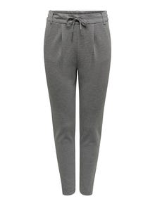 ONLY Enfärgade Byxor -Medium Grey Melange - 15115847