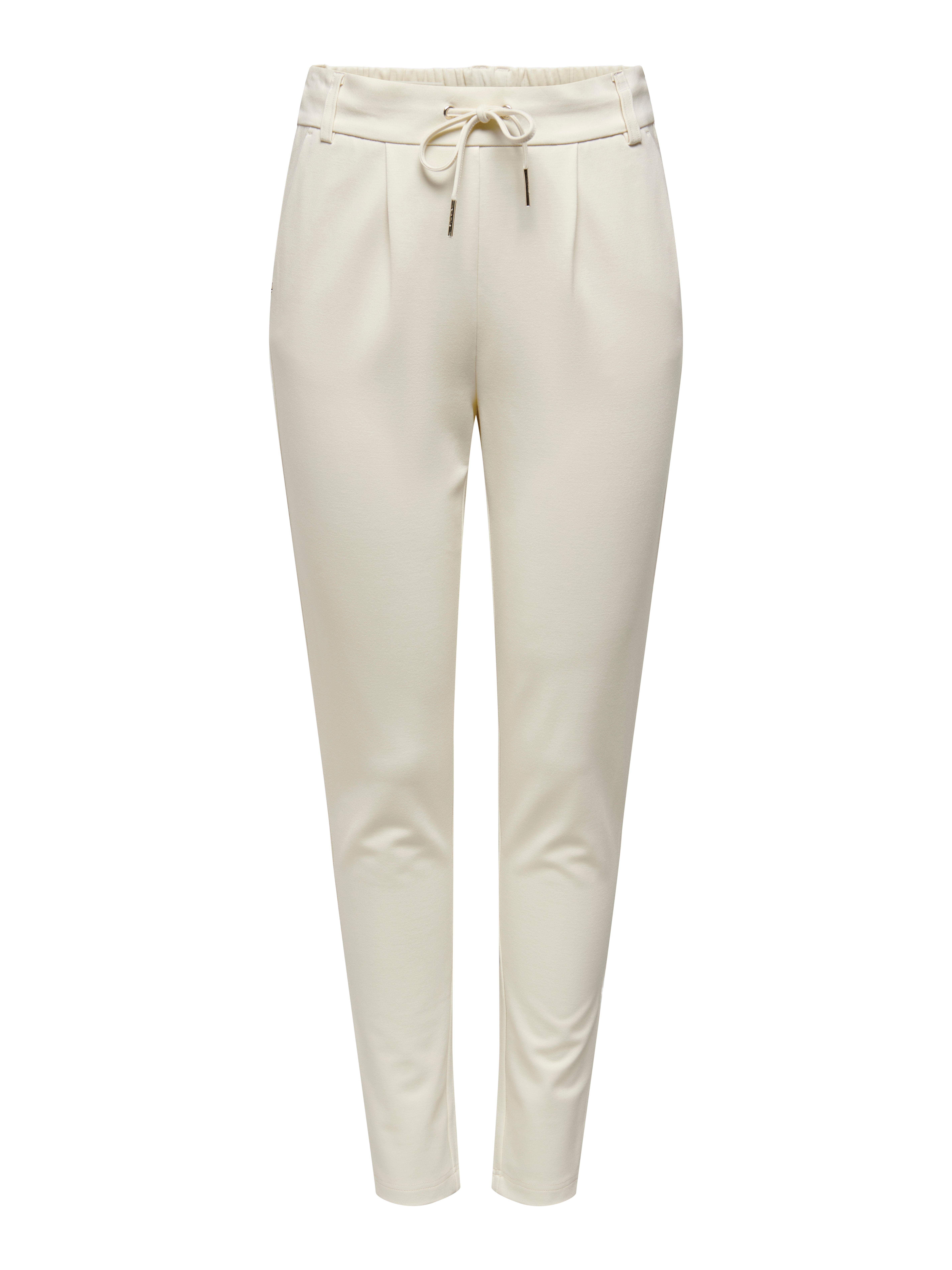 ONLPOPTRASH Mittlere Taille Normal geschnitten Hose | Weiß | ONLY®