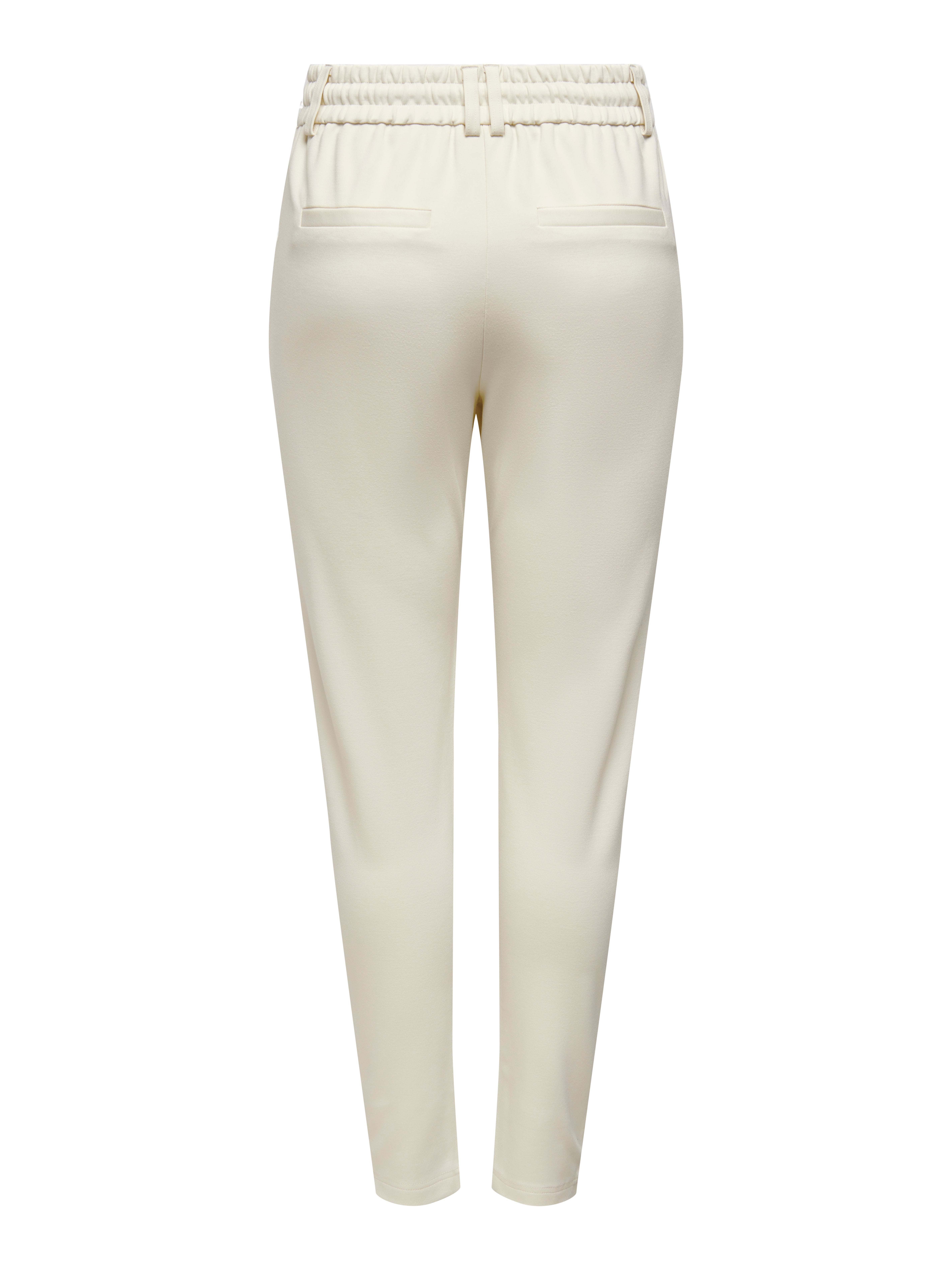 ONLPOPTRASH Mittlere Taille Normal geschnitten Hose | Weiß | ONLY®