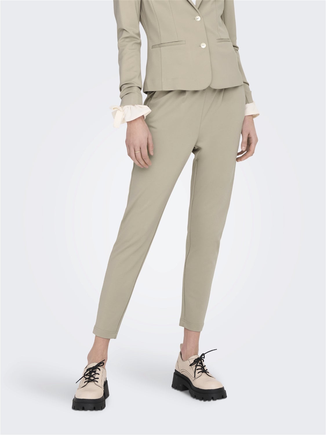 discount 90% WOMEN FASHION Trousers Print Camaïeu Chino trouser Navy Blue S 