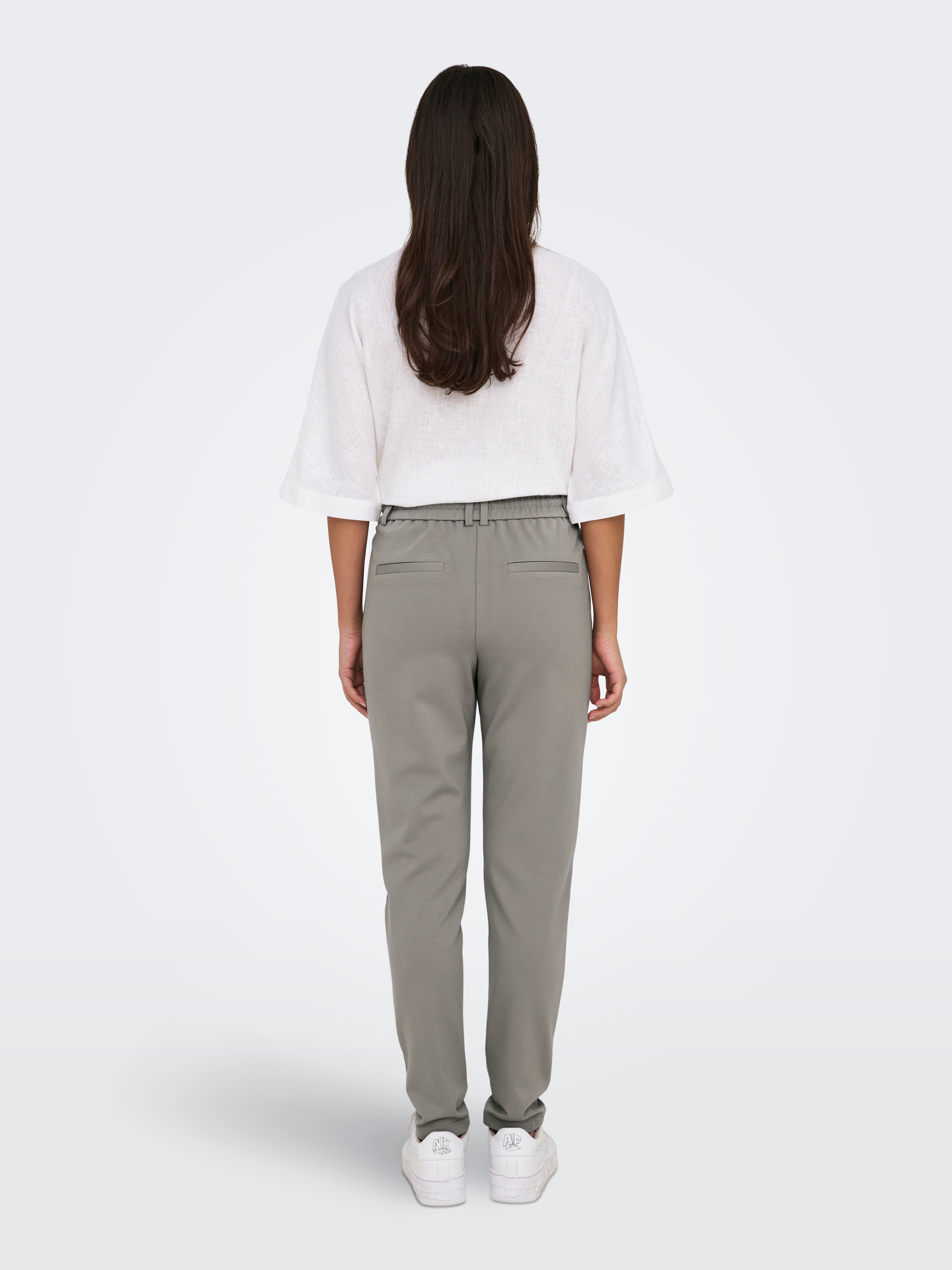 ONLY dam byxor ONLPOPTRASH - Light Grey Melange