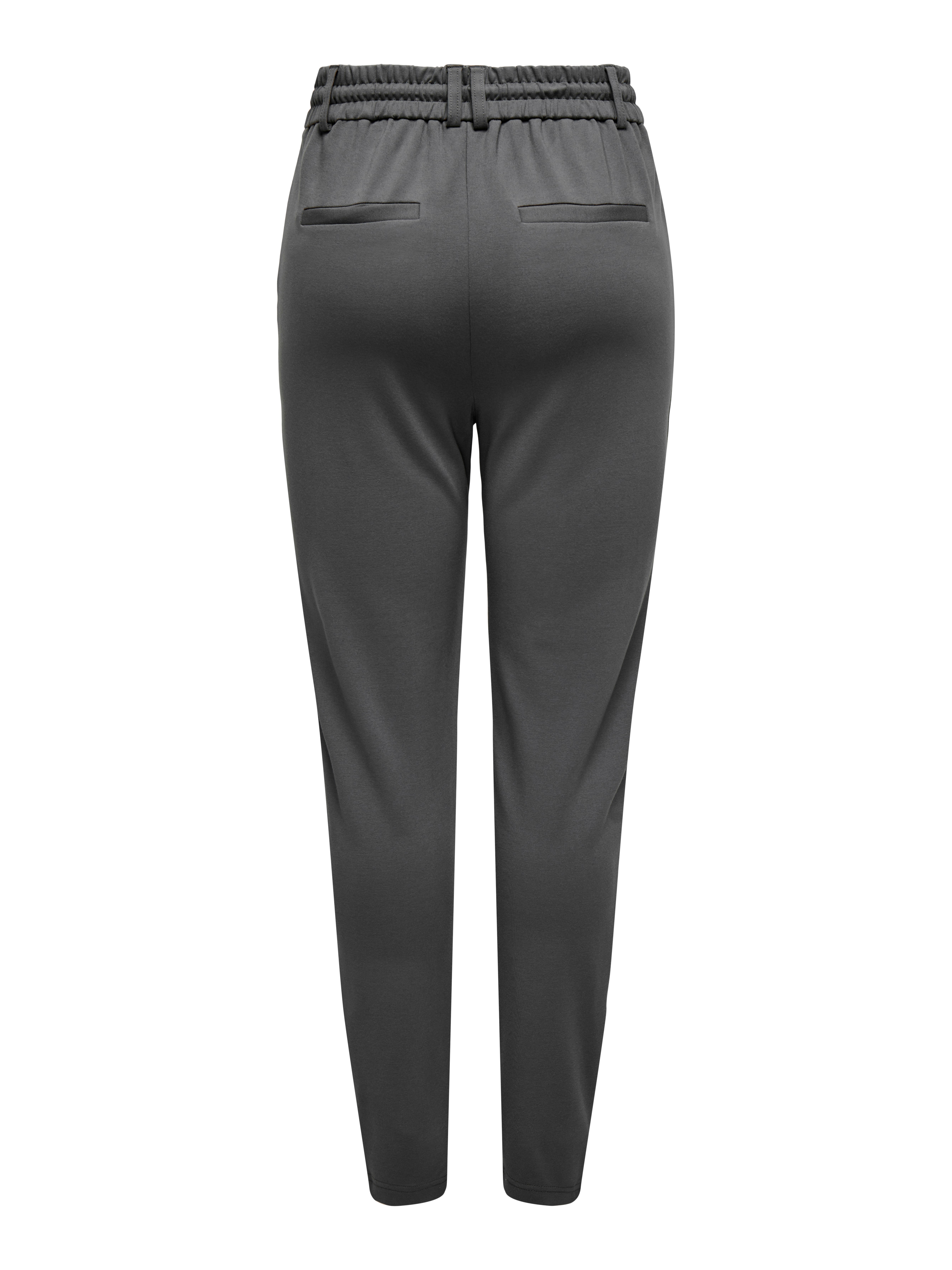 ONLPOPTRASH Mittlere Taille Normal geschnitten Hose | Dunkelgrau 