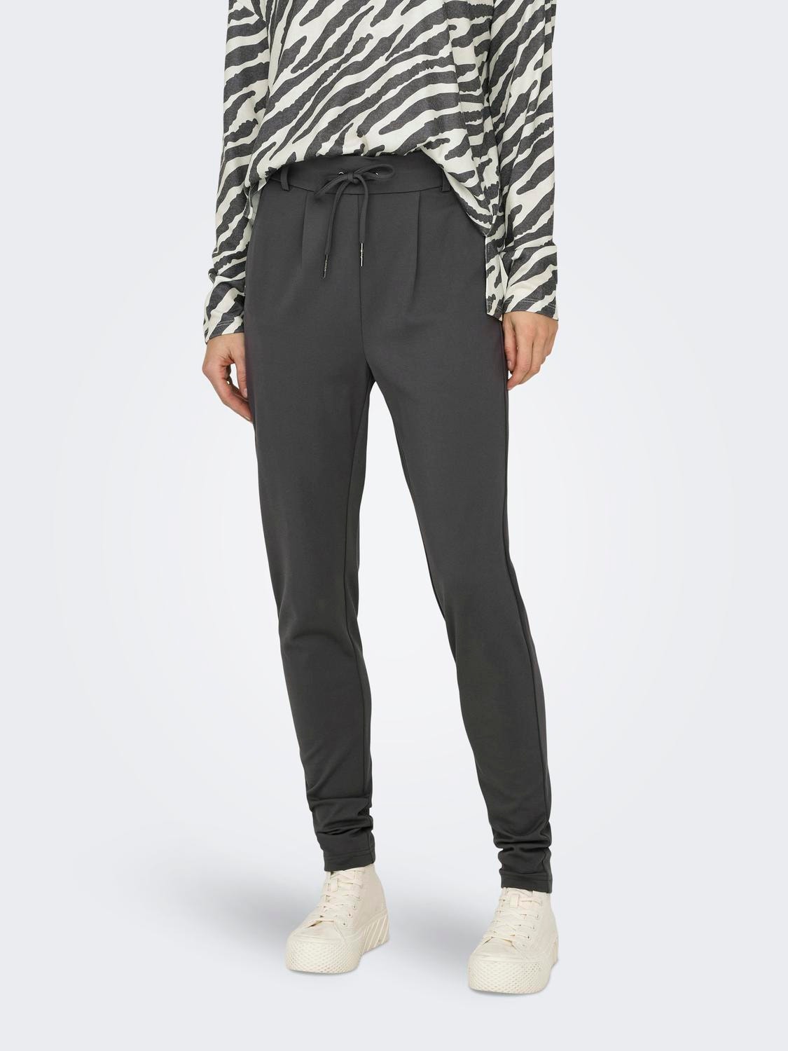 ONLY Poptrash Trousers -Magnet - 15115847