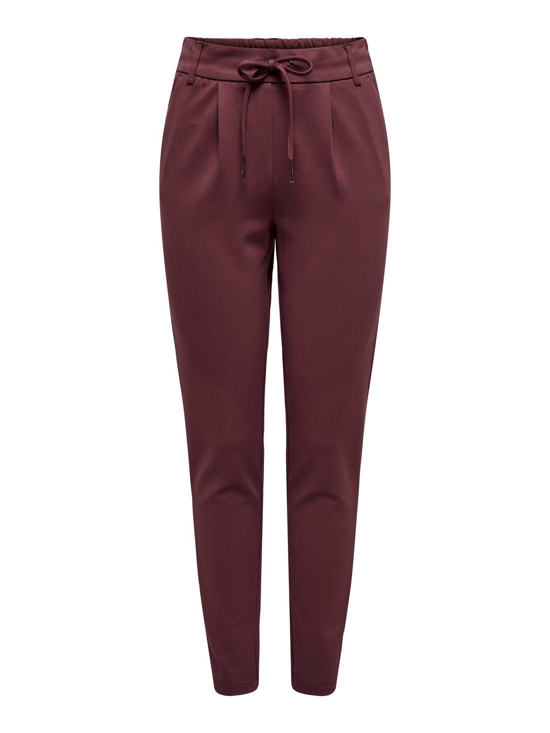 ONLY Regular Fit Trousers -Red Mahogany - 15115847