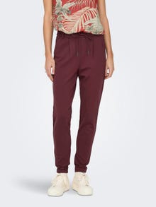 ONLY Poptrash Trousers -Red Mahogany - 15115847