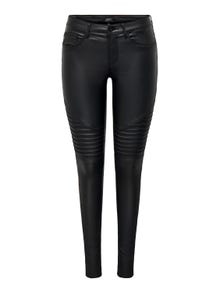 ONLY Trousers with mid waist -Black - 15121410