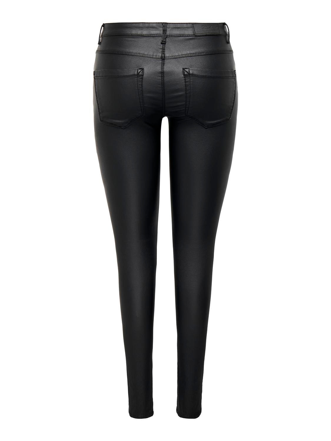 ONLY ONLNew royal coated biker Skinny fit jeans -Black - 15121410