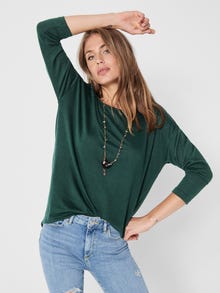 ONLY Tops Loose Fit Col rond Épaules tombantes -Green Gables - 15124402