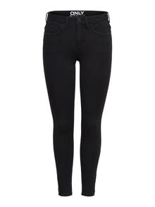 ONLY ONLKENDELL Mid waist Skinny Fit Jeans -Black - 15126077