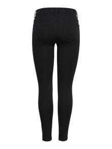 ONLY ONLKENDELL Mid waist Skinny Fit Jeans -Black - 15126077