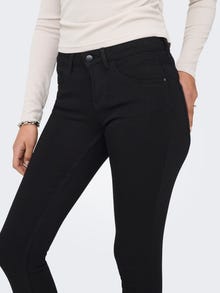 ONLY ONLKENDELL Mid waist Skinny Fit Jeans -Black - 15126077