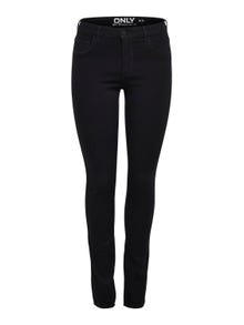 ONLY ONLRain reg Skinny fit jeans -Black Denim - 15129693