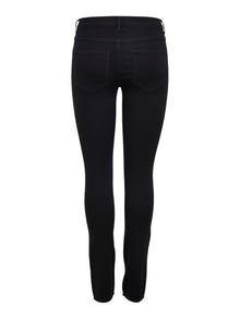 ONLY ONLRAIN LIFE Regular Waist Skinny Jeans -Black Denim - 15129693