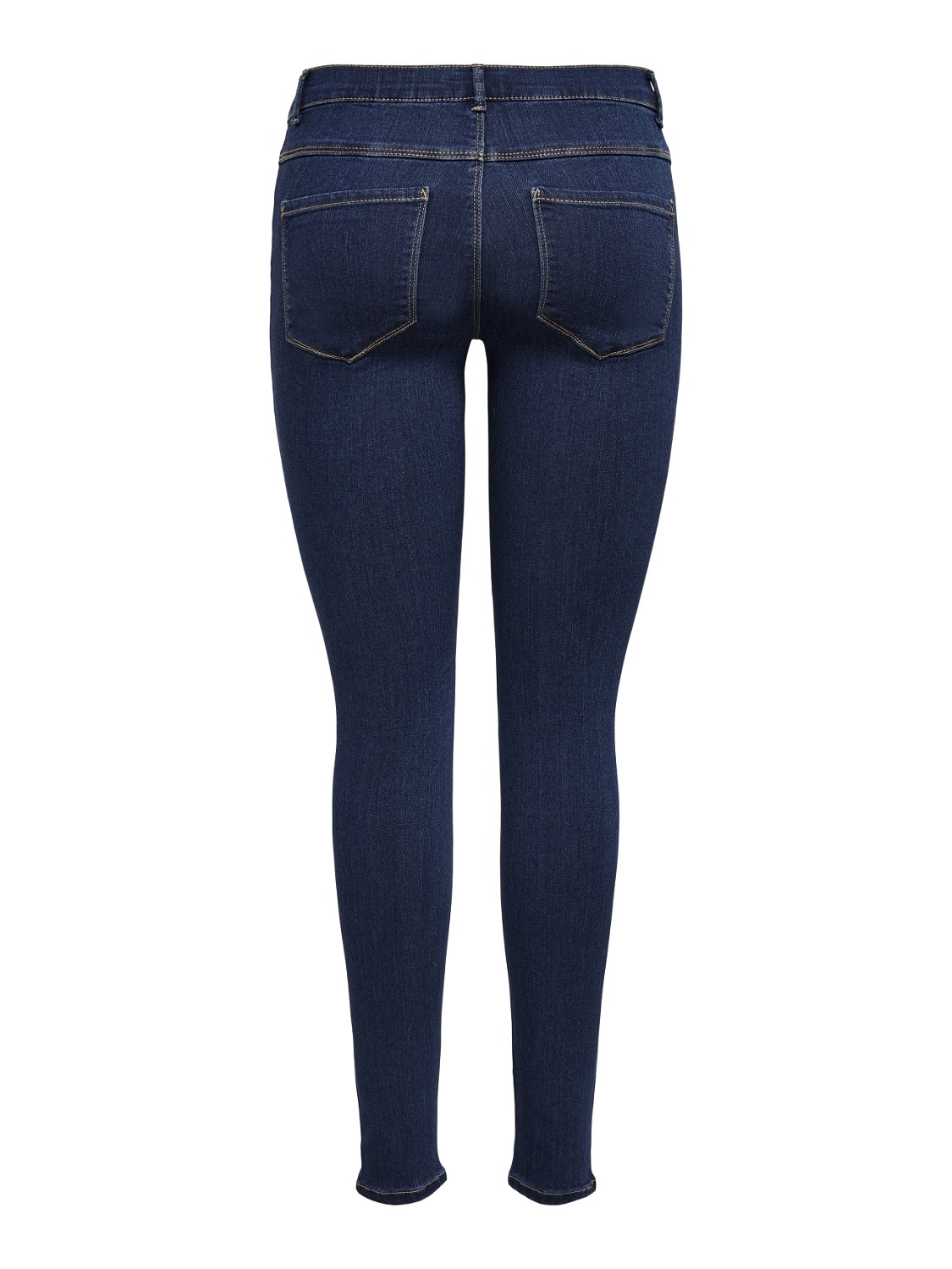 ONLY Jeans Skinny Fit Taille moyenne -Dark Blue Denim - 15129693