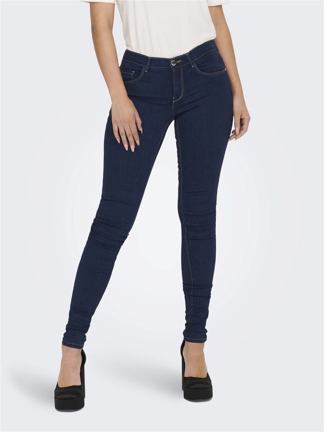 ONLY ONLRAIN LIFE Regular Waist Skinny Jeans - 15129693
