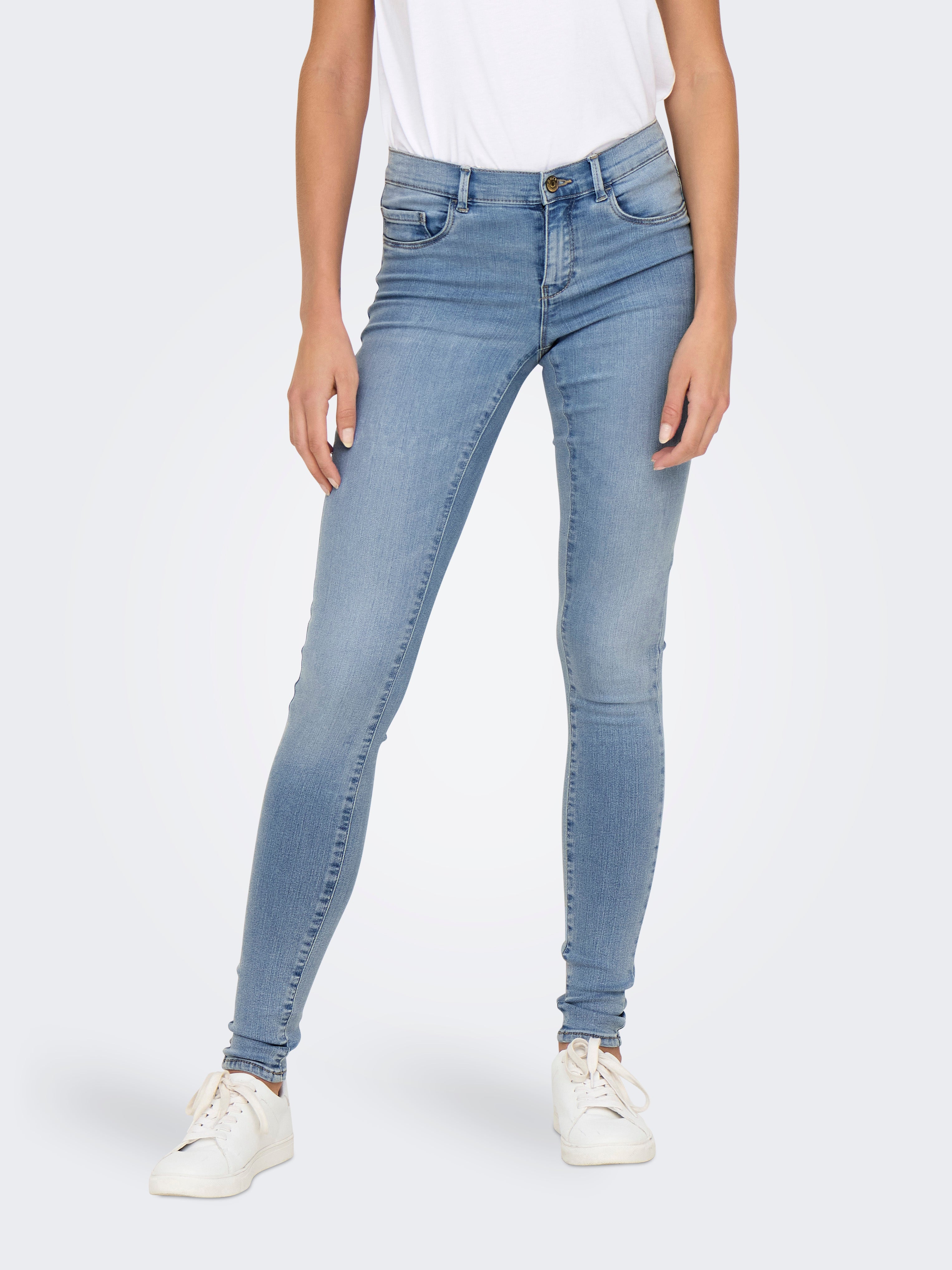 Onlrain Mittlere Taille Skinny Fit Jeans