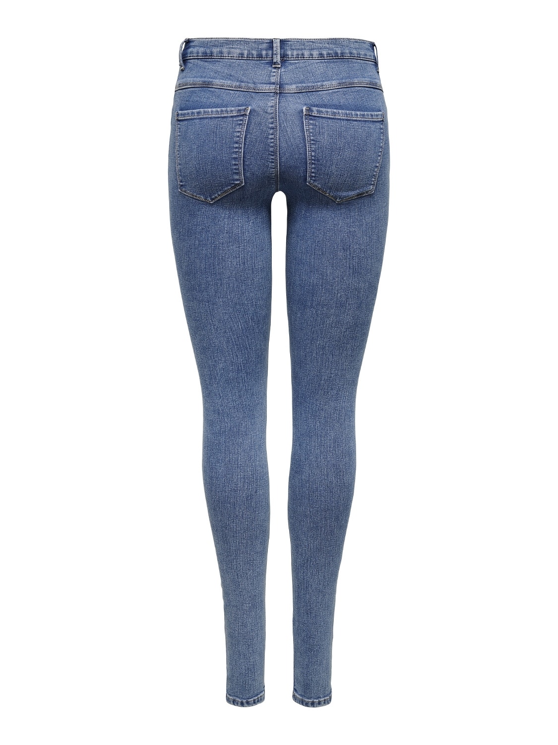ONLY Skinny Fit Mittlere Taille Jeans -Medium Blue Denim - 15129693
