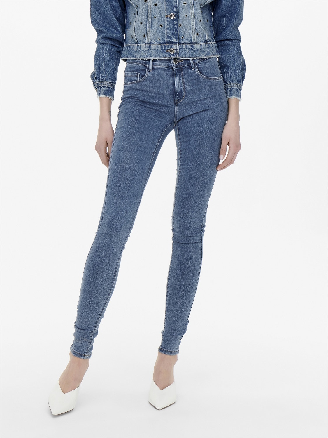 ONLY ONLRoyal highRain reg Jeans skinny fit -Medium Blue Denim - 15129693