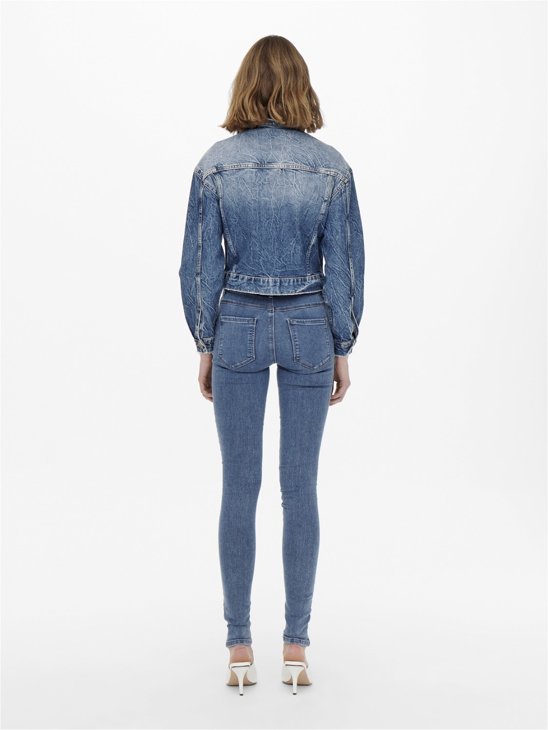 ONLY Jeans Skinny Fit Taille moyenne -Medium Blue Denim - 15129693